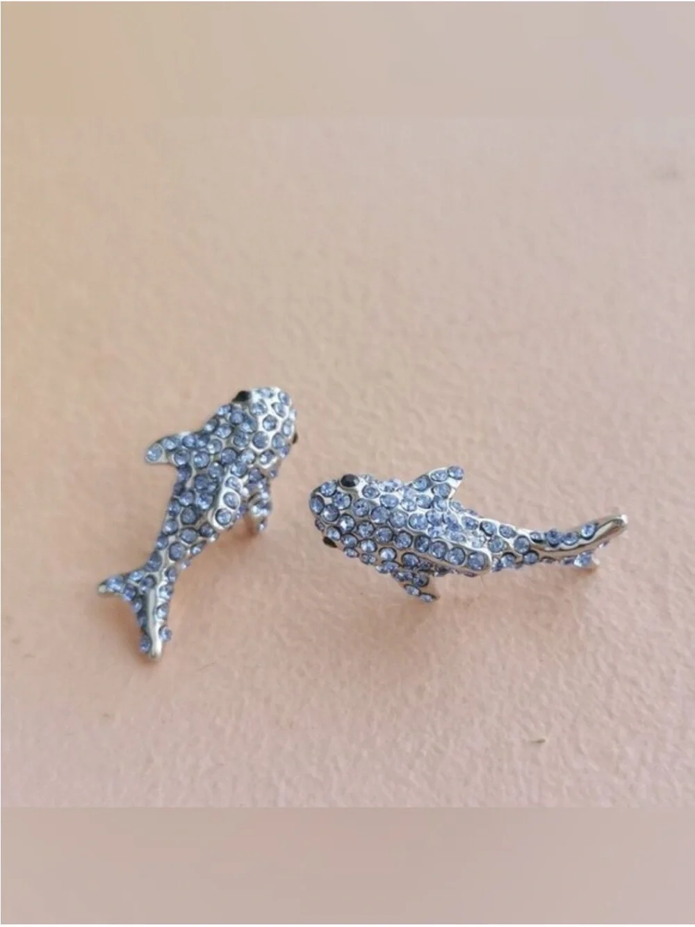 Kate Spade New York California Dreaming Pavé Shark Stud Earrings